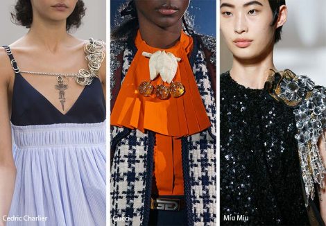 Gioielli da agganciare ai vestiti 470x326 - 20 Tendenze Gioielli e Accessori Primavera Estate 2019
