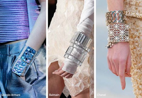 Tendenza gioielli primavera estate 2019 bracciali rigidi di grandi dimensioni 470x325 - 20 Tendenze Gioielli e Accessori Primavera Estate 2019