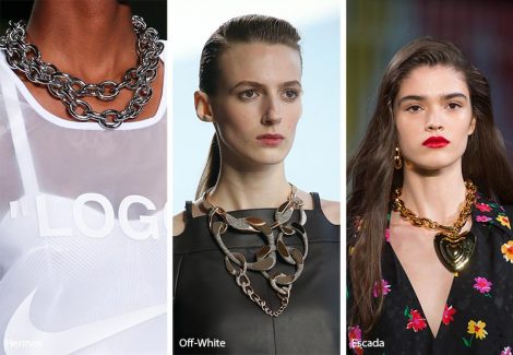 Tendenza gioielli primavera estate 2019 le collane catena 470x325 - 20 Tendenze Gioielli e Accessori Primavera Estate 2019
