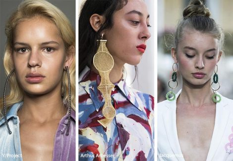 Tendenza gioielli primavera estate 2019 orecchini con pendenti lunghi 470x325 - 20 Tendenze Gioielli e Accessori Primavera Estate 2019