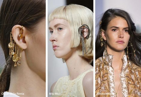 Tendenza gioielli primavera estate 2019 orecchini ear cuffs 470x324 - 20 Tendenze Gioielli e Accessori Primavera Estate 2019