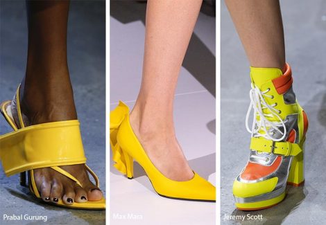 Tendenza moda scarpe e sandali colore giallo 470x325 - 21 Tendenze Scarpe e Sandali primavera estate 2019