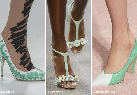 Tendenza moda scarpe e sandali colore verde menta 470x325 - 21 Tendenze Scarpe e Sandali primavera estate 2019