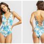 Costume intero stampa floreale con intreccio mod Gymea Yamamay 2019