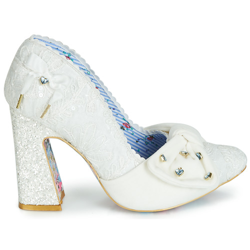 Irregular Choice Sulu - Scarpe Décolleté Donna, Ballerine Con Tacco Glitterato E Fiocco