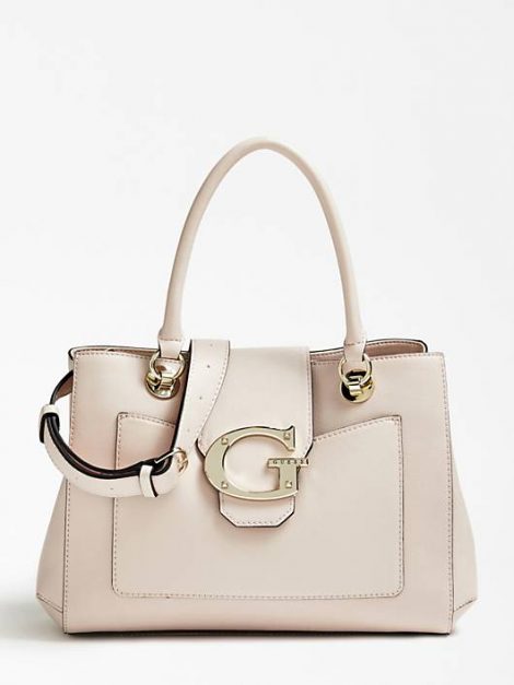 Borsa a mano Guess modello Camila inverno 2019 2020 prezzo 149 euro colore rosa chiaro 470x627 - Nuove Borse GUESS inverno 2019 2020