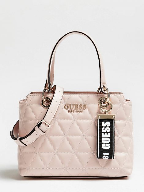 Borsa a mano con tracolla Guess modello Laiken rosa inverno 2019 2020 prezzo 135 euro 470x627 - Nuove Borse GUESS inverno 2019 2020