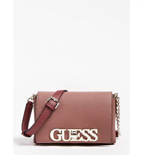 Nuova borsa a tracolla Guess modello Uptown chic inverno 2019 2020 prezzo 75 euro 470x511 - Nuove Borse GUESS inverno 2019 2020