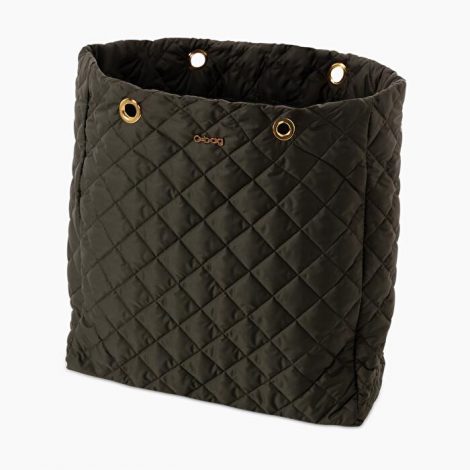 Scocca nuova borsa O bag Market in tessuto piumino trapuntato verde scuro 470x470 - Nuova Borsa O Bag Market Inverno 2019 2020: foto e prezzi
