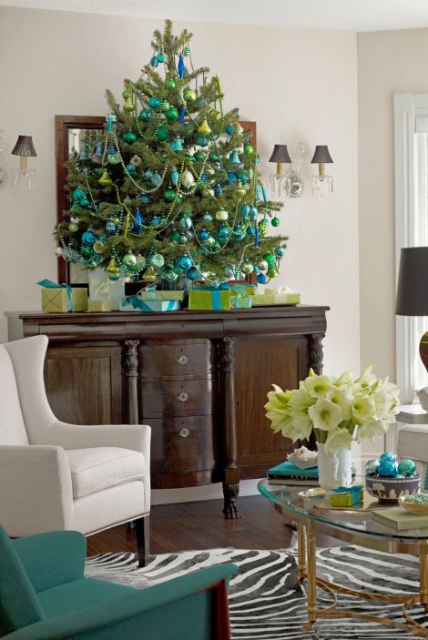 Albero di Natale 2019 blu e verde 470x703 - Colori Alberi di Natale 2019