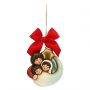 Decorazione Natalizia Thun 2019 Sacra Famiglia 90x90 - THUN: Nuovi Addobbi Albero di Natale 2019