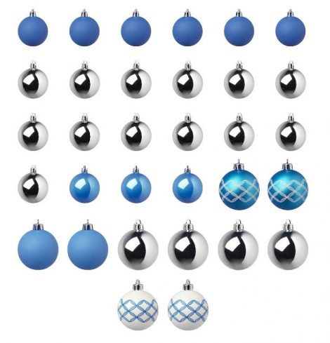 Set di 32 Palline da addobbare Albero di Natale 2019 IKEA 470x489 - Catalogo IKEA Natale 2019
