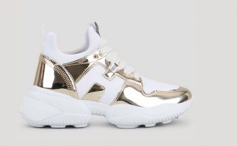 Nuove scarpe Hogan Donna Interacrtion Laminate Dorate estate 2020 470x291 - Nuove Sneakers HOGAN Donna Primavera Estate 2020