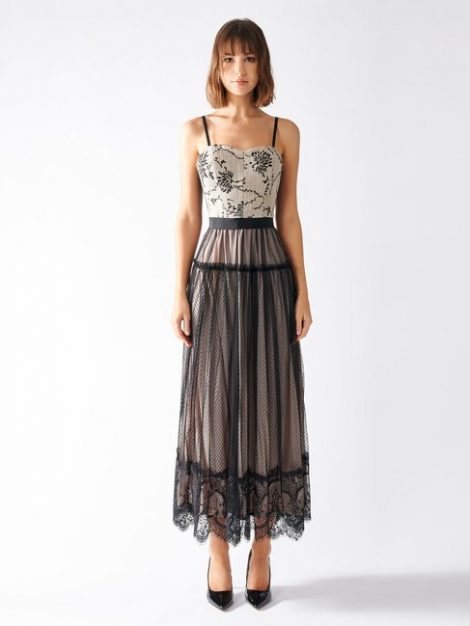 Vestito con gonna in tulle Rinascimento collezione primavera estate 2020 470x626 - Rinascimento Abiti lunghi da Cerimonia primavera estate 2020