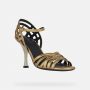 Eleganti sandali Geox con tacco alto estate 2020 colore oro