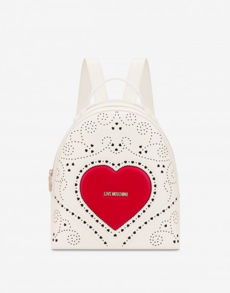 Love Moschino zainetto traforato con cuore rosso estate 2020 470x600 - Love Moschino Zaini Estate 2020