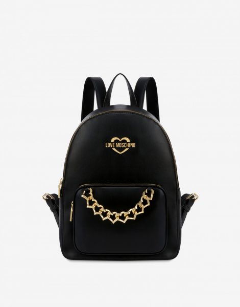 Zaino Love Moschino con catena dorata collezione estate 2020 470x600 - Love Moschino Zaini Estate 2020
