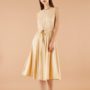 Elgante abito midi Lazzari colore avorio catalogo estate 2020