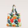 Shopping bag da mare in tela Carpisa estate 2020 in fantasia floreale
