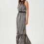 Abito lungo Liu Jo a righe verticali collezione inverno 2020 2021
