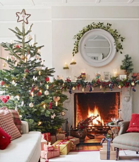 Albero di Natale stile country tendenza 2020 470x548 - Colori Albero di Natale 2020