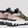 Nuove sneakers donna Hogan Hyperactive verdi e rosa collezione inverno 2020 2021
