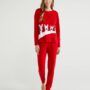 Pigiama Benetton Donna con le renne Natale 2020