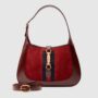 Gucci borsa hobo Jackie 1961 piccola in pelle scamosciata rossa