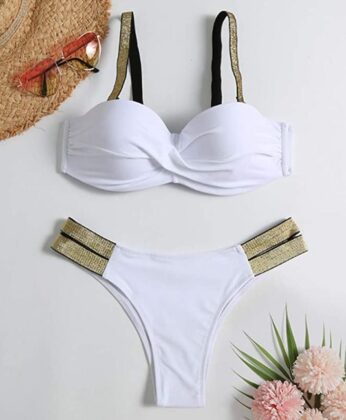 Bikini con top a fascia imbottita estate 2021 346x420 - Costumi da Bagno Estate 2022 Economici su Amazon
