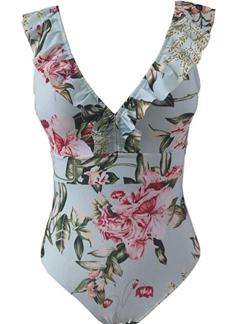 Costume da bagno intero fantasia floreale estate 2021 470x632 - Costumi da Bagno Estate 2022 Economici su Amazon
