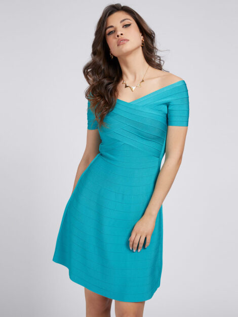 Guess Abito da cerimonia corto estate 2021 470x627 - Vestiti e Tute intere Eleganti da Cerimonia GUESS Estate 2021