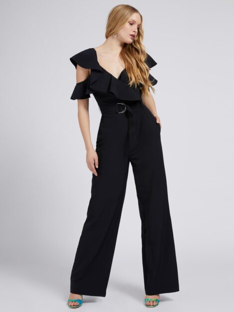 Guess Tuta con pantaloni palazzo elegante da cerimonia Estate 2021 realizzata con trssuto riciclato 470x627 - Vestiti e Tute intere Eleganti da Cerimonia GUESS Estate 2021