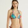 Bikini Benetton Estate 2021 a fantasia floreale