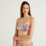 Bikini a fascia con balze asimmetriche