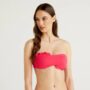 Costume a fascia imbottita con volant Benetton 2021