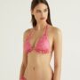 Costume da bagno Benetton con reggiseno a triangolo a quadretti vichy
