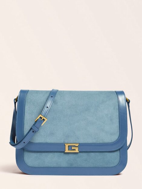 Borsa a tracolla in camoscio Guess 470x627 - Nuove Borse Guess in Pelle Inverno 2021 2022