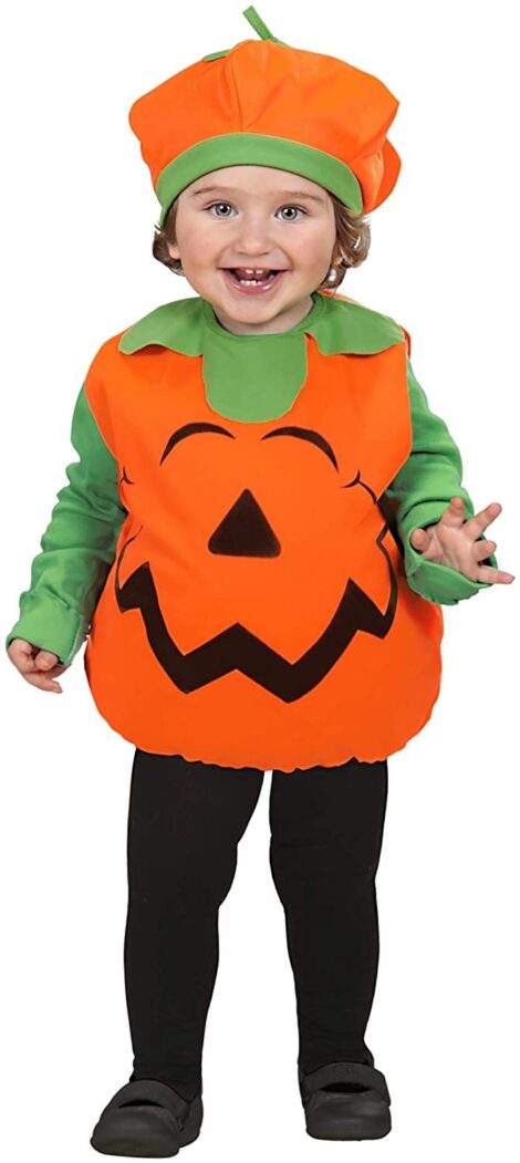 Costume Halloween Bambino da Zucca 470x1051 - Costumi Halloween per Bambini e Tatuaggi Temporanei Luminosi