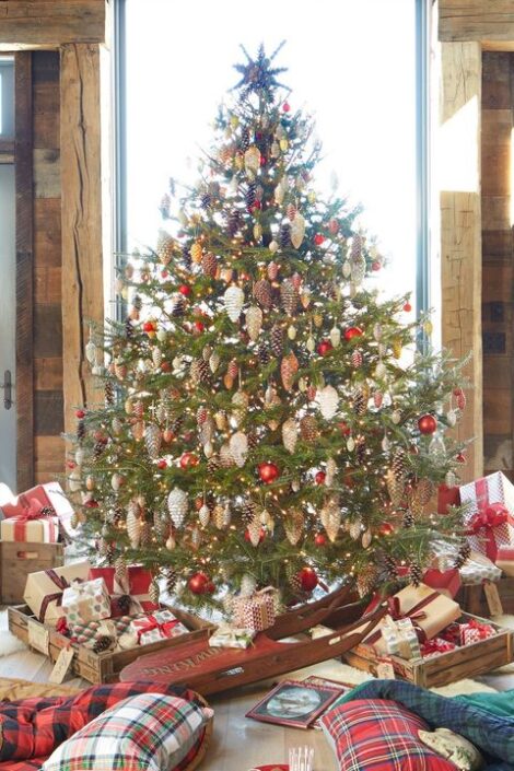 Albero di Natale rustico 470x705 - Albero di Natale 2021: Colori