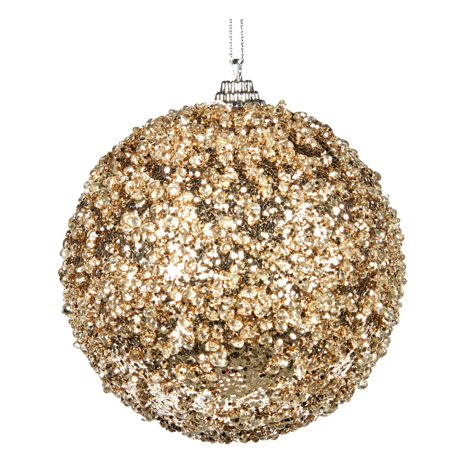 albero di natale champagne e bianco