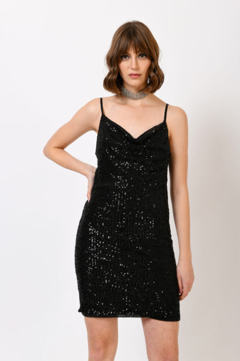 Abito sottoveste con paillettes Nuna Lie Capodanno 2022 470x705 - Abiti Capodanno 2022