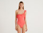 Benetton costume intero monospalla con volant estate 2022