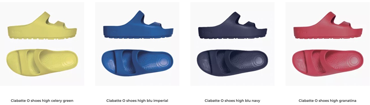 Ciabatte O Bag modello O Shoes colori estate 2022 - Ciabatte Mare O Bag Estate 2022