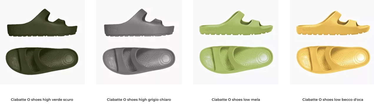 O Bag Ciabatte O Shoes collezione estate 2022 - Ciabatte Mare O Bag Estate 2022