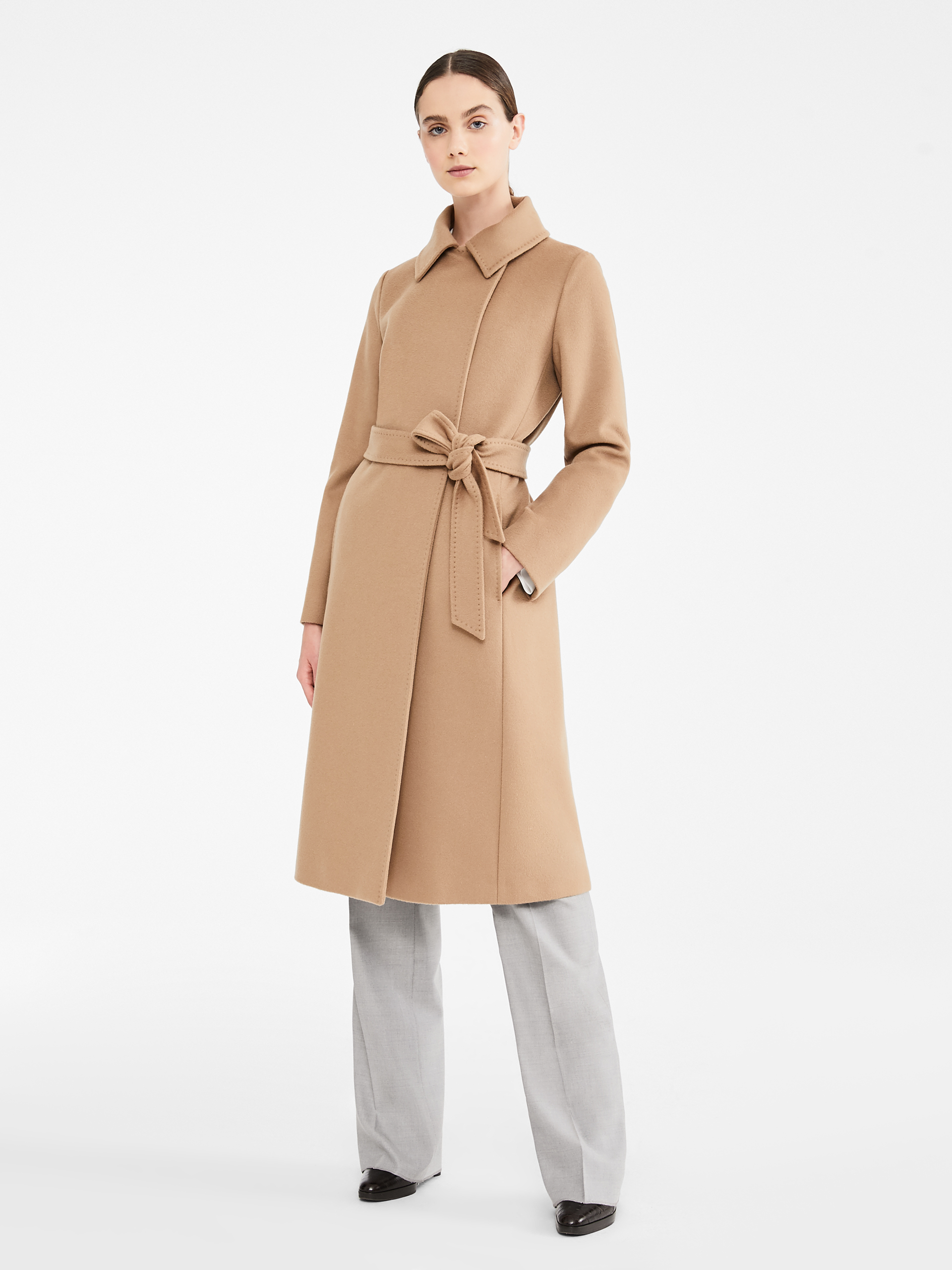 Cappotto doppiopetto Max Mara color cammello - Cappotti Max Mara Inverno 2023