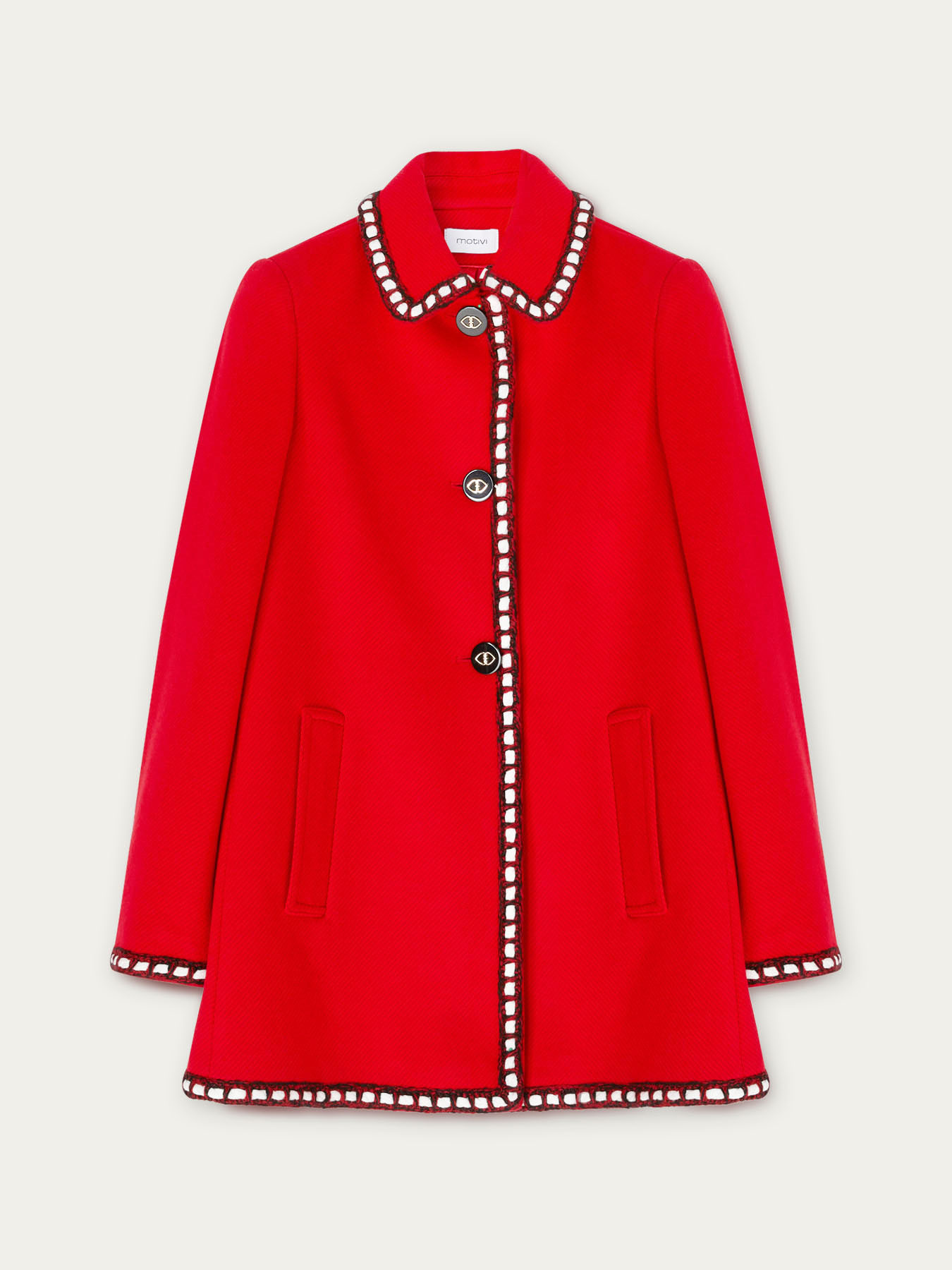 Motivi elegante cappotto rosso inverno 2023 - Cappotti Motivi Inverno 2022 2023