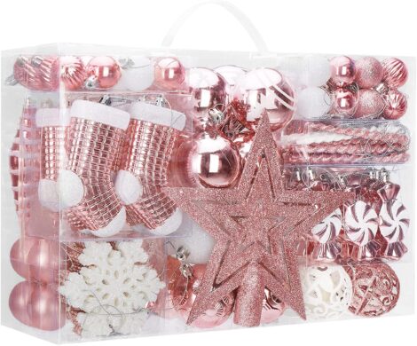 Palline e Decorazioni Natalizie rosa e bianche 470x390 - Colori Albero di Natale 2022: Tendenze Palline e Decorazioni Natalizie rosa e bianche 470x390 - Colori Albero di Natale 2022: Tendenze