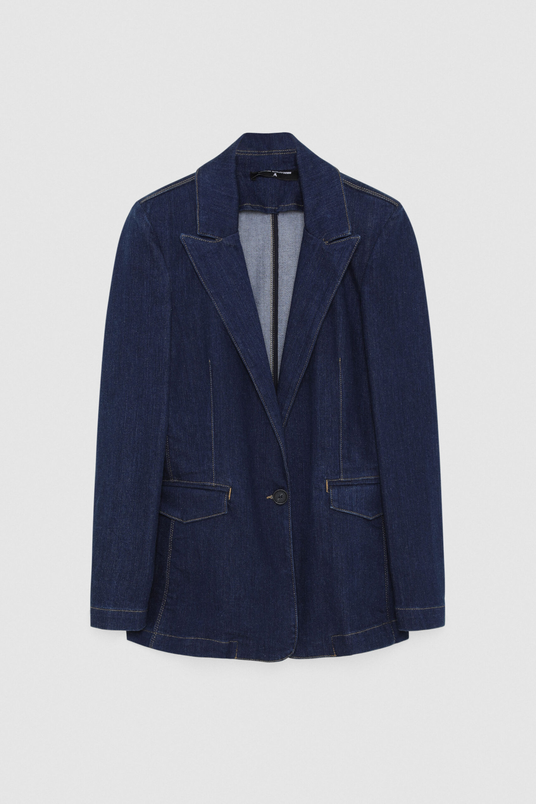Blazer in denim blu scuro Patrizia Pepe scaled - Tailleur Donna Patrizia Pepe Primavera Estate 2023