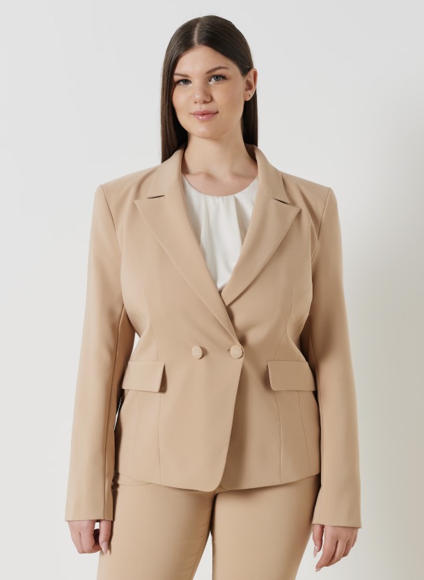 Giacca doppiopetto taglie comode Rinascimento tailleur nuova collezione - Collezione Abbigliamento Rinascimento Curvy Primavera Estate 2023