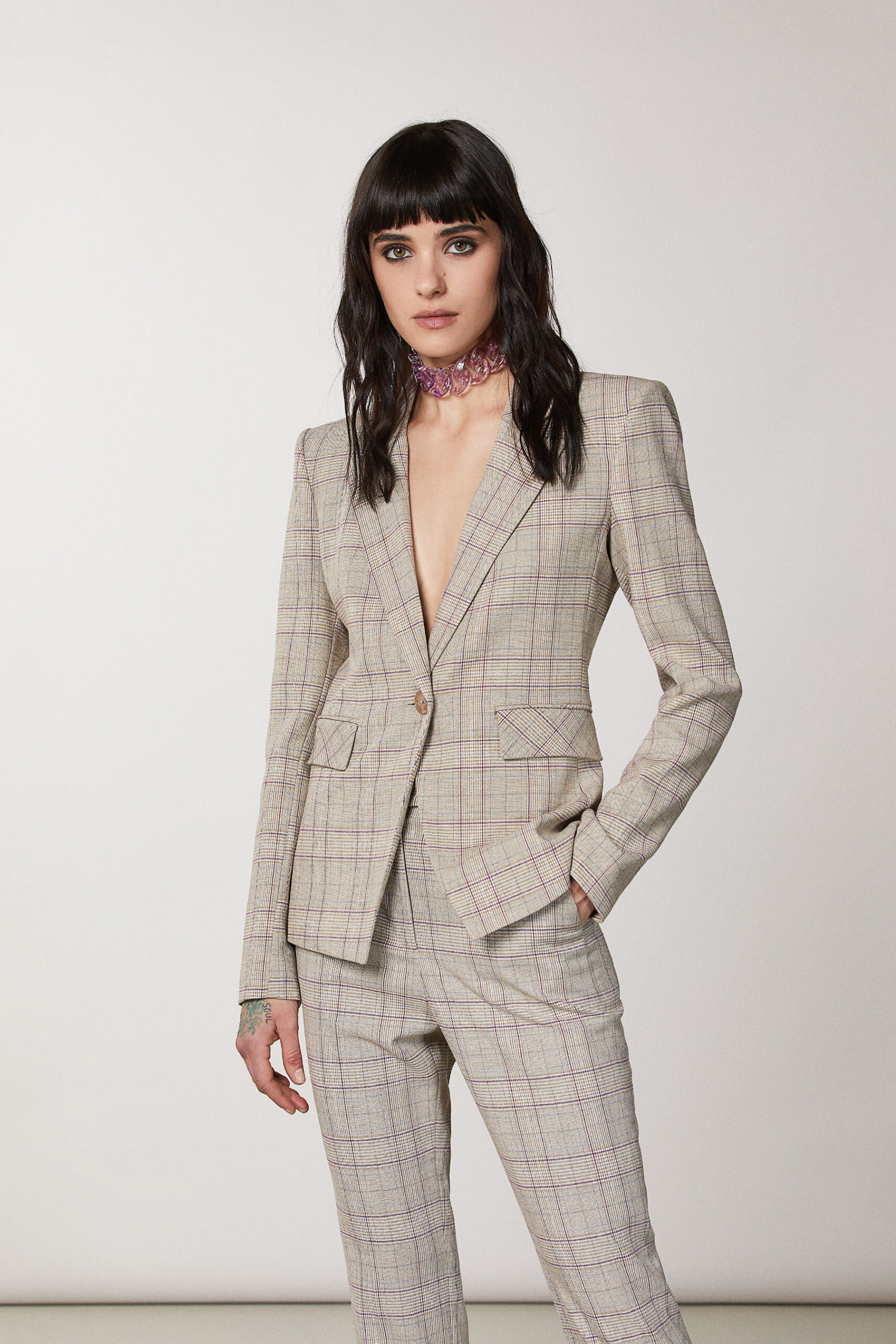 Tailleur fantasia principe di Galles Patrizia Pepe scaled - Tailleur Donna Patrizia Pepe Primavera Estate 2023